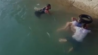 Adana'da küçük çocuk sulama kanalına düştü