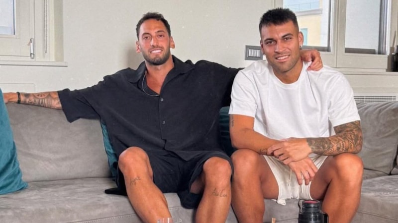 Inter'de Hakan Çalhanoğlu ve Lautaro Martinez arasındaki gerilim sona erdi