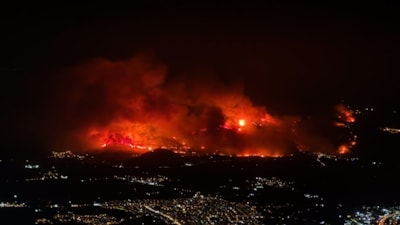 Devam eden yangınlar ve riskli alanlar haritası yayımlandı