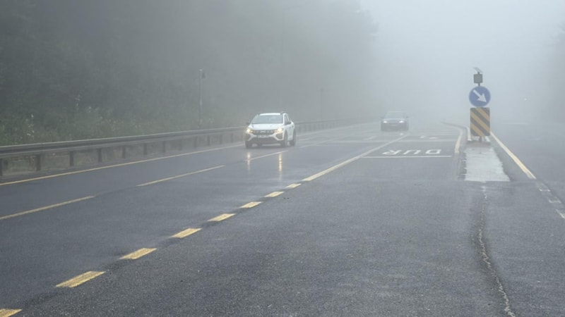 Bolu Dağı'nda sağanak ve sis görüş mesafesini düşürdü