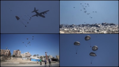 BAE ve Ürdün, Avrupa ülkelerinin desteğiyle Gazze'ye yardım ulaştırdı