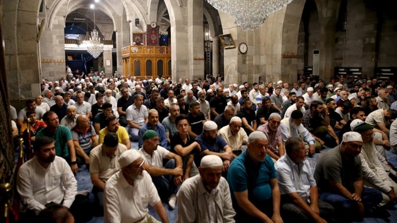 Kayseri'de gurbetçiler sabah namazında buluştu