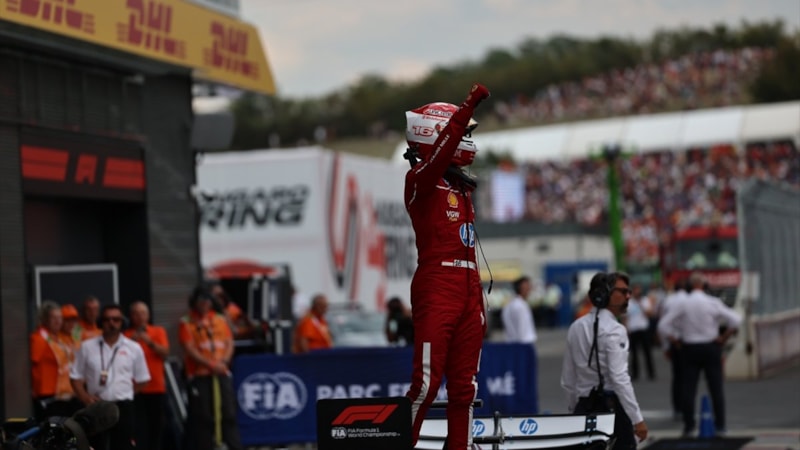 Formula 1 Macaristan Grand Prix'sinde pole pozisyonunu Charles Leclerc aldı