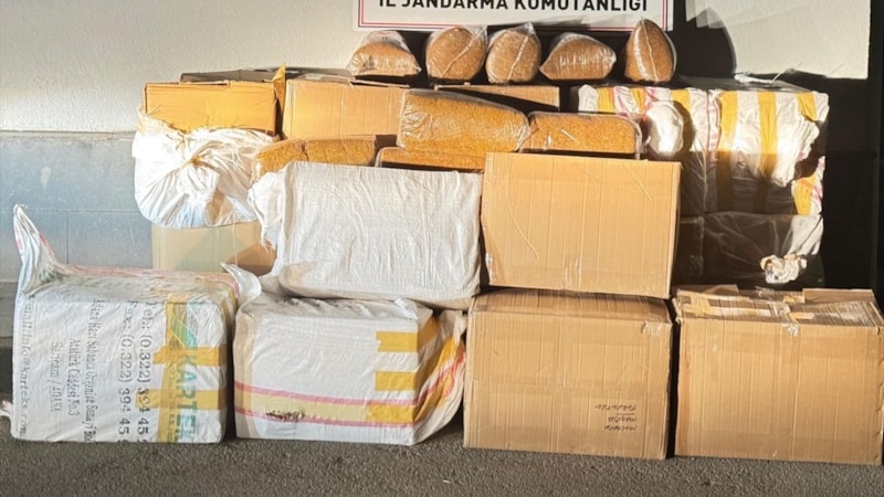 Kayseri'de yolcu otobüsünde 750 kilogram kaçak tütün bulundu