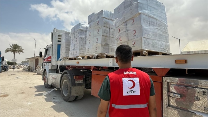 Türk Kızılay’dan Gazze’ye 165 tırlık gıda yardımı