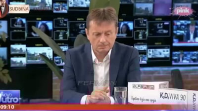 Sırp Bakan Darko Glisic, canlı yayında beyin kanaması geçirdi