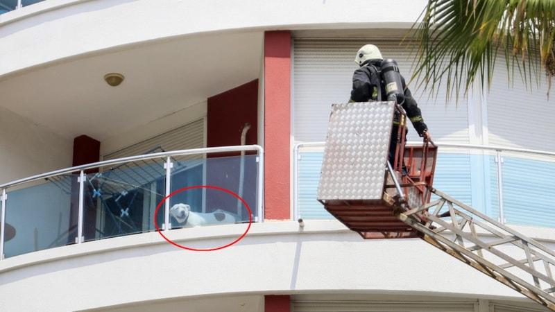 Antalya'da sitede çıkan yangın korkuttu