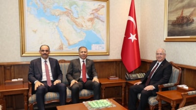 İbrahim Kalın, Ali Yerlikaya ve Yaşar Güler Savunma Bakanlığı'nda bir araya geldi