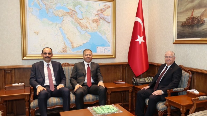 İbrahim Kalın, Ali Yerlikaya ve Yaşar Güler Savunma Bakanlığı'nda bir araya geldi