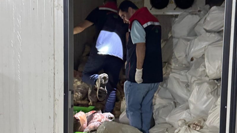 Şırnak'ta 3 ton kaçak et ele geçirildi