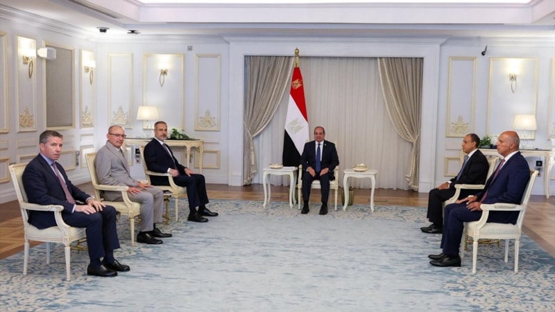 Hakan Fidan, Mısır Cumhurbaşkanı Abdülfettah es-Sisi ile görüştü