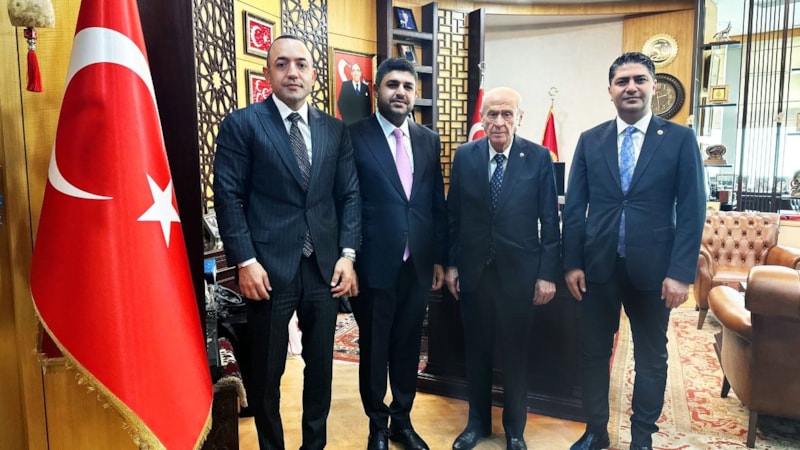 Necat Gülseven ve Deniz Gürel'den Devlet Bahçeli'ye ziyaret