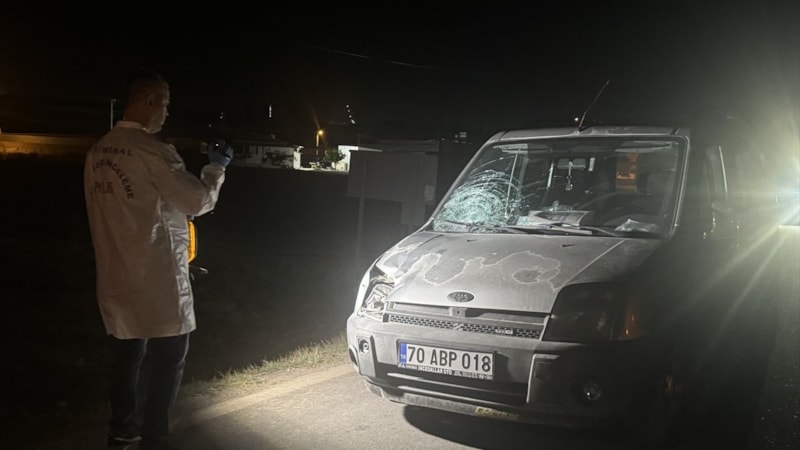 Karaman'da aracın çarptığı yaya hayatını kaybetti