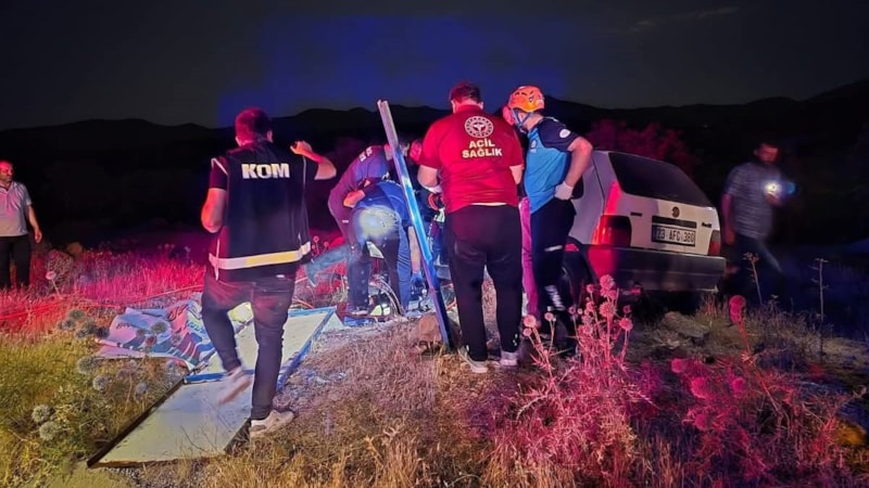 Bingöl'de otomobil ata çarptı: 2 yaralı