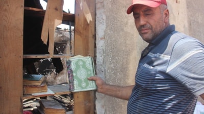 Çanakkale'de evi yandı, çatısı çöktü, Kur'an-ı Kerimler sapasağlam kaldı