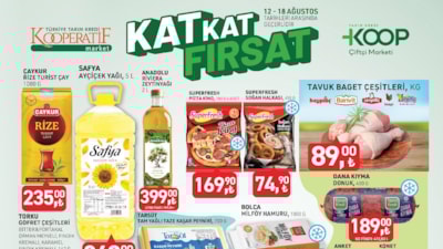 Tarım Kredi'de 12-18 Ağustos 2025: Koşan sepeti doldurur! Ayçiçek yağı, kıyma, tavuk, sucuk...