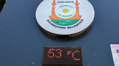 Şanlıurfa'da termometreler 53 dereceyi gösterdi