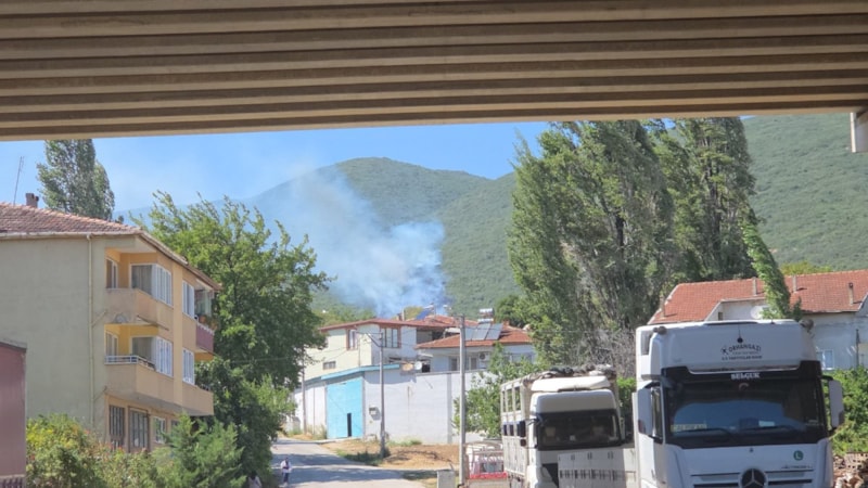 Bursa Orhangazi'de maki yangını