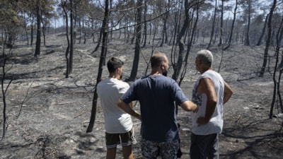 Çanakkale'de orman yangınında alevler içinde kaldılar: Site sakinleri korku dolu anları anlattı