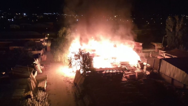 Erzincan’da Keresteciler Sitesinde yangın