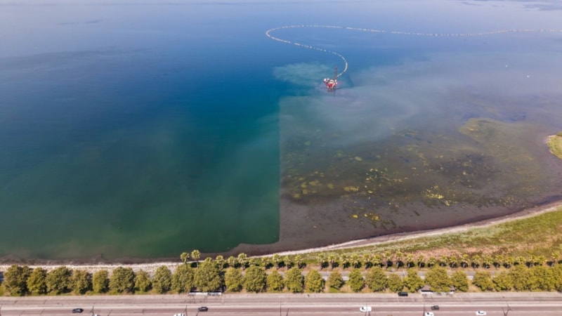 İzmit Körfezi'nde temizlik yapılan bölgelerde suyun rengi değişti