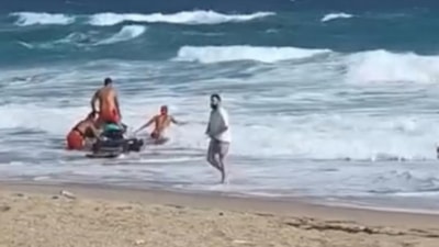 Şile'de akıntıya kapılan vatandaşa cankurtaranlar yetişti