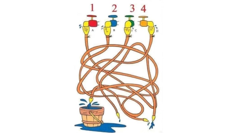 IQ testi: Hangi musluk kovayı dolduruyor? 10 saniyeniz var…