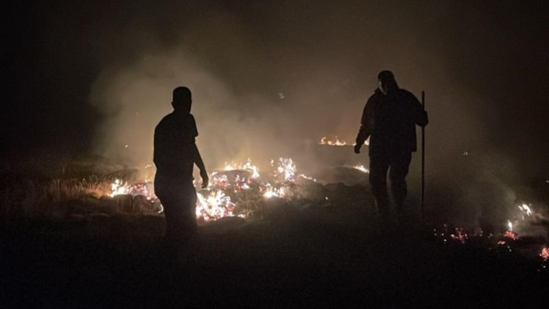 Niğde’deki mera yangını kontrol altına alındı