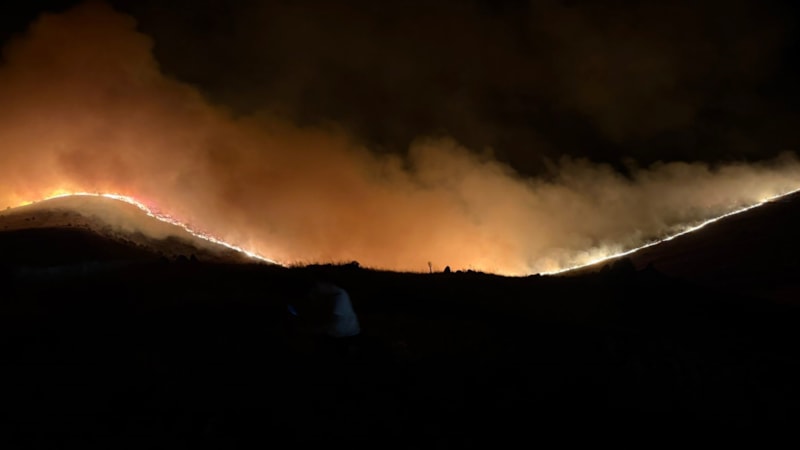 Afyonkarahisar'daki orman yangınına müdahale sürüyor