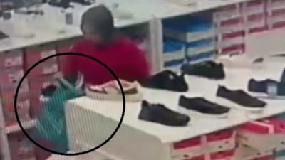 Hatay'da AVM'de 5 farklı mağazadan kıyafet ve ayakkabı çaldı: Güvenlik kameralarına yakalandı