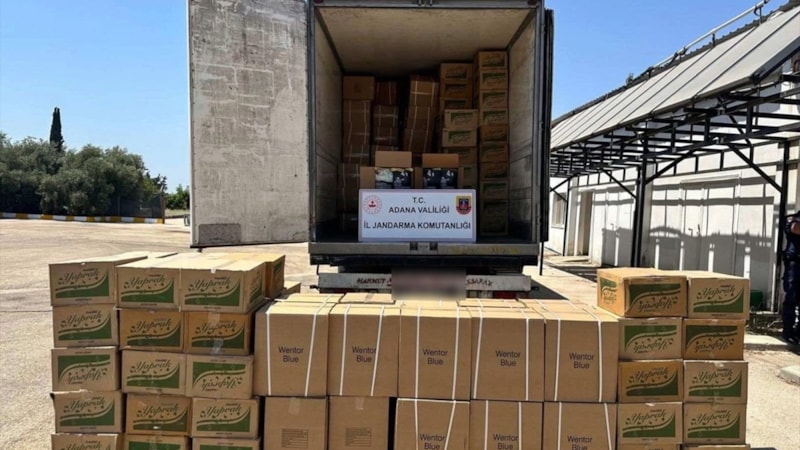 Adana'da 7,5 ton kaçak tütün ele geçirildi