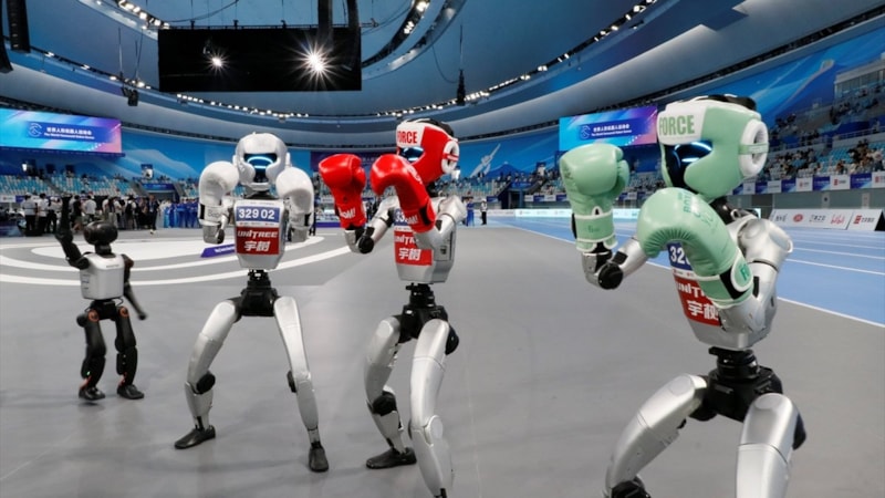 Çin'de Dünya İnsansı Robot Oyunları final müsabakalarıyla sona erdi