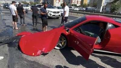 Büyükçekmece’de 17 milyon liralık kaza: Motor ustası perte çıkardı