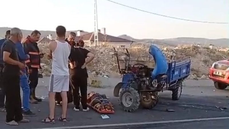 Malatya'daki kazada otomobil ile çapa motoru çarpıştı