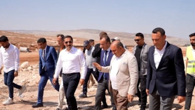 Hatay, Cilvegözü Sınır Kapısı'nda yeni tır parkı inşaatı devam ediyor