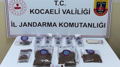 Kocaeli'de uyuşturucu operasyonu: 1 kilo 873 gram bonzai ele geçirildi