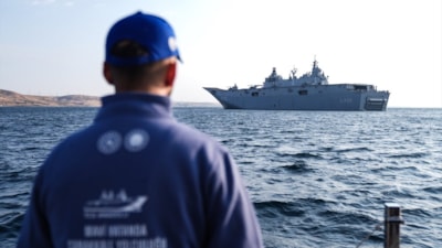 TCG Anadolu, 'Zafer Yolculuğu' için Çanakkale'den İstanbul'a hareket etti