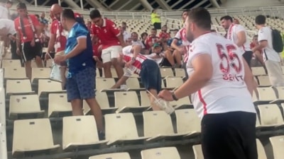 Yunan medyasından Samsunspor taraftarlarına övgü