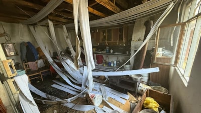 Samsun'da evin deposunda tüp patlaması