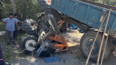 Malatya'da traktör kazası: 2 yaralı