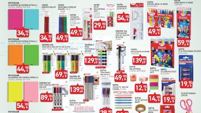 Tarım Kredi'de okula dönüş 2025! Kırtasiye malzemeleri geldi: İşte fiyatları...