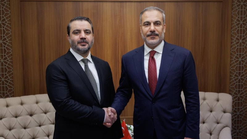 Hakan Fidan, Suriyeli mevkidaşı Şeybani ile bir araya geldi