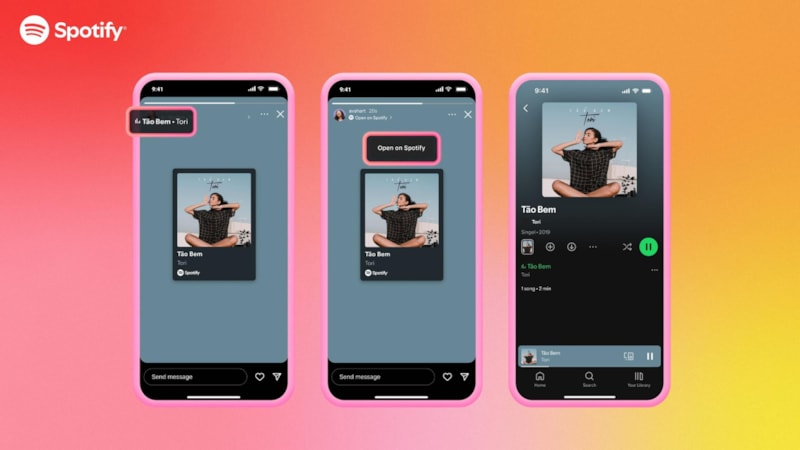 Instagram Hikayeler'e yeni özellik: Spotify şarkıları dinlenebilecek