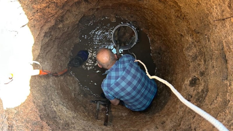 Konya'da 80 yıllık kuyu kurudu