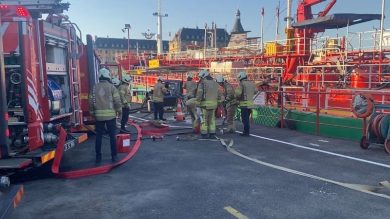 İstanbul Haydarpaşa Limanı’nda yangın