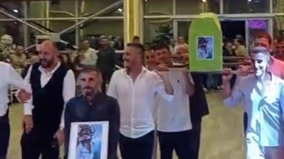 Rize'de damada cenaze töreni şakası