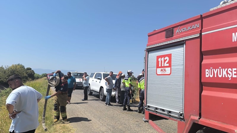 Manisa'da traktör sulama kanalına uçtu: 1 can kaybı