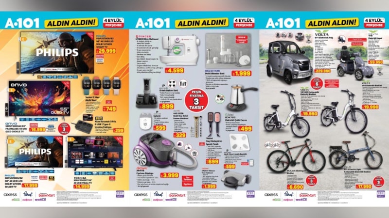 Düğme, fermuar, desen… A101’e dikiş makinesi geliyor! A101 4 Eylül Aktüel