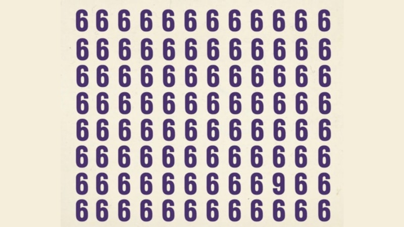 Görsel illüzyon: IQ’su yüksek olanlar gizli 9’u hemen buluyor