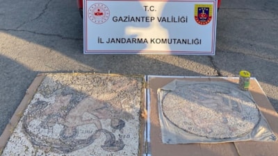 Gaziantep'te tarihi eser operasyonu: 3 gözaltı